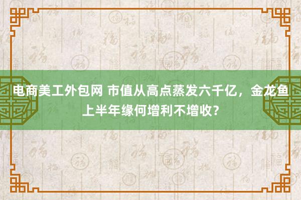 电商美工外包网 市值从高点蒸发六千亿，金龙鱼上半年缘何增利不增收？